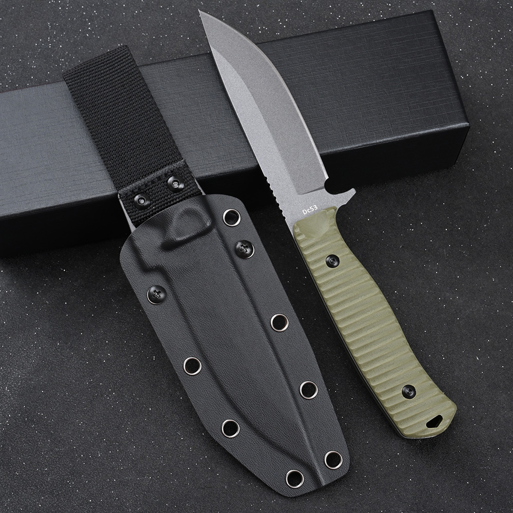 Dive Knife Titanium - DC53 Steel Fixed Blade Utility Knife
