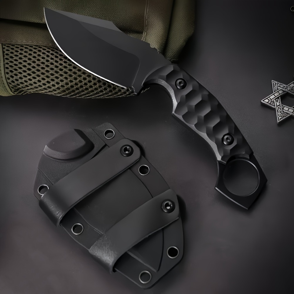 Dive Knife Titanium - Fixed Blade Knife 5Cr13Mov Blade Nylon