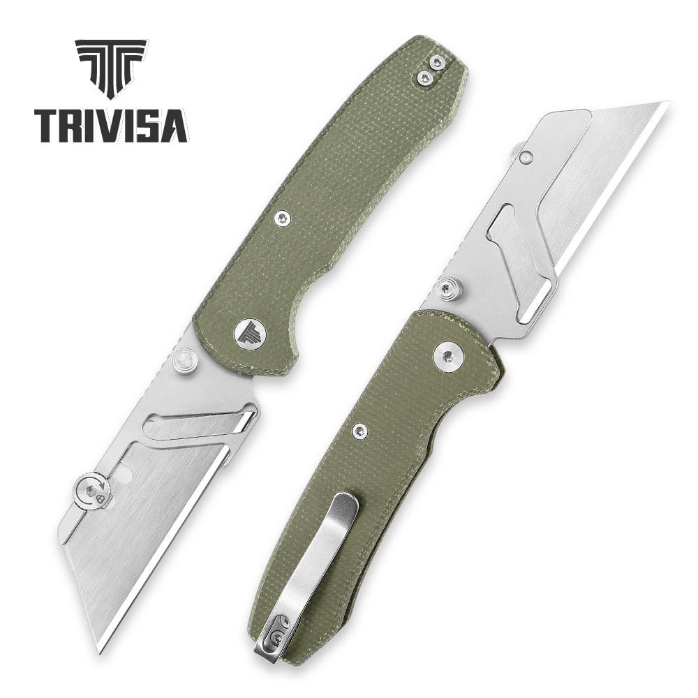 Dive Knife Titanium - TRIVISA Utility Folding Puppy Knife 6pcs