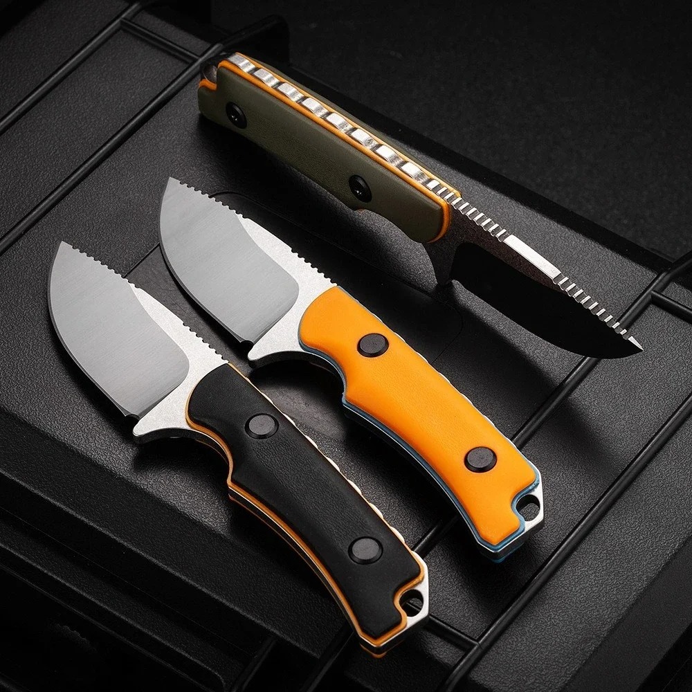 Dive Knife Titanium - Outdoor high hardness straight knife integral