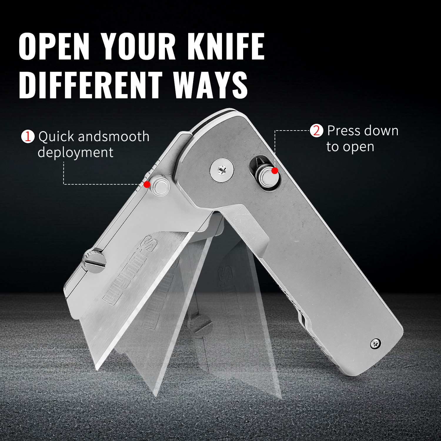 TGZUO Knife Titanium Alloy Fol - Dive Knife Titanium recension och pris