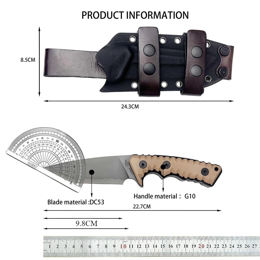 HOT SALE Survival EDC Fixed Bl - Dive Knife Titanium recension och pris