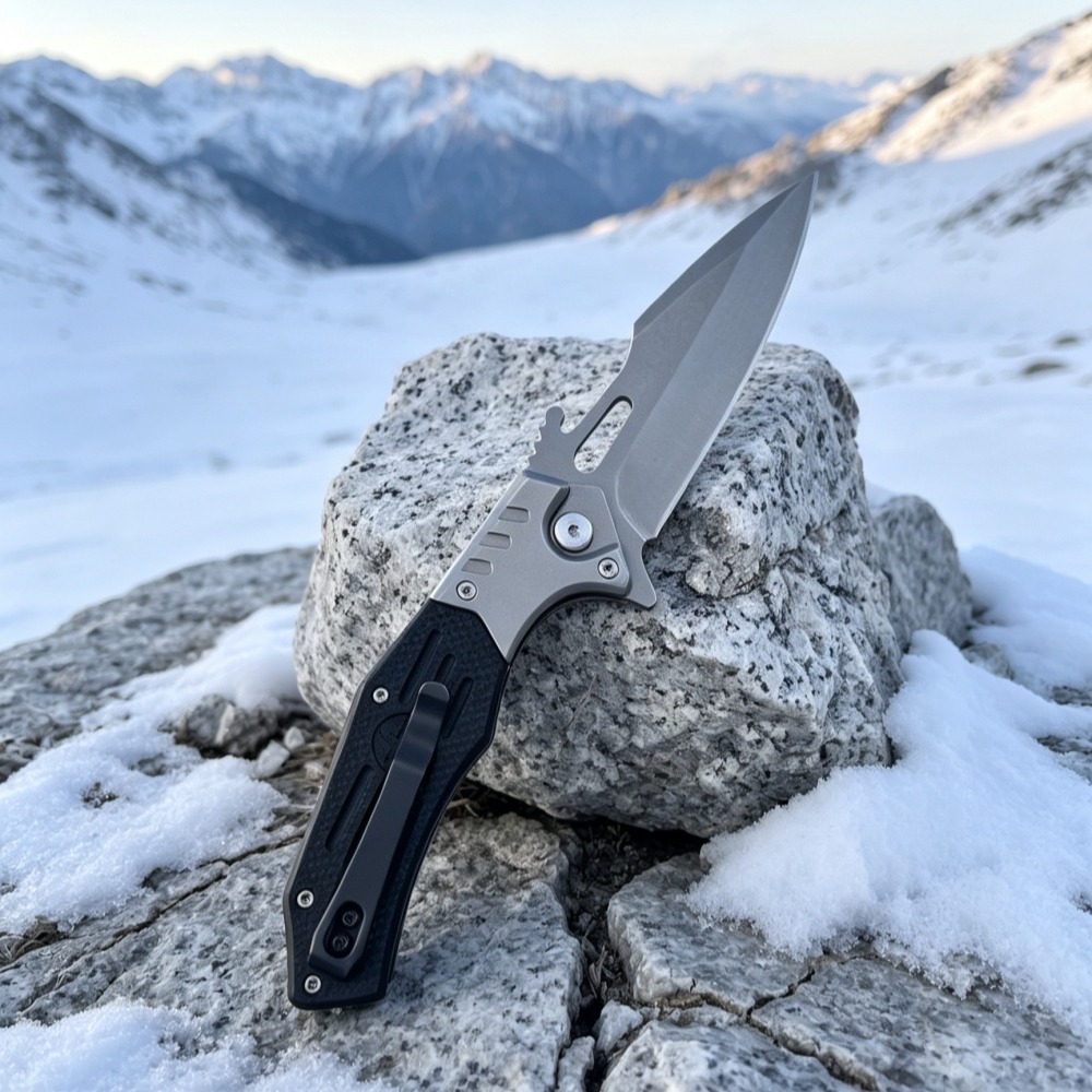 High Hardness Folding Pocket K - Dive Knife Titanium recension och pris